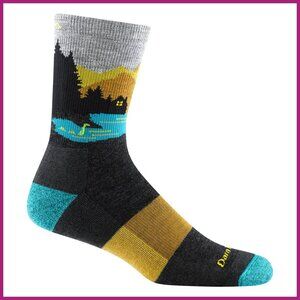 Midweight Hiking Socks with Cushion, Merino Wool Nylon Lycra Spandex
